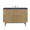 James Martin Vanities Laurent 48in Single Vanity, Light Natural Oak w/ 3 CM Charcoal Soapstone Top 545-V48-LNO-3CSP - alternate 1